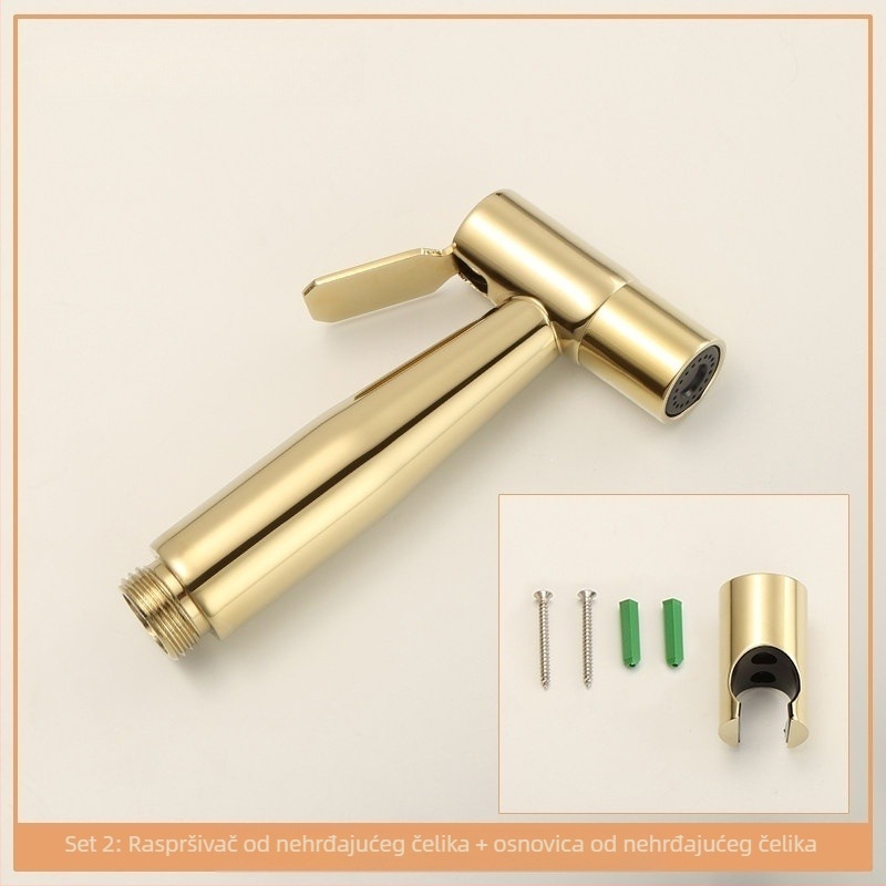 Set mlaznica za ispiranje toaleta, 304 nehrđajući čelik, navojno priključivanje, normalan tlak