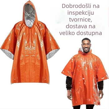 PVC kišni pončo za odrasle – svestran za planinarenje, vodootporan sloj ljepila PVC
