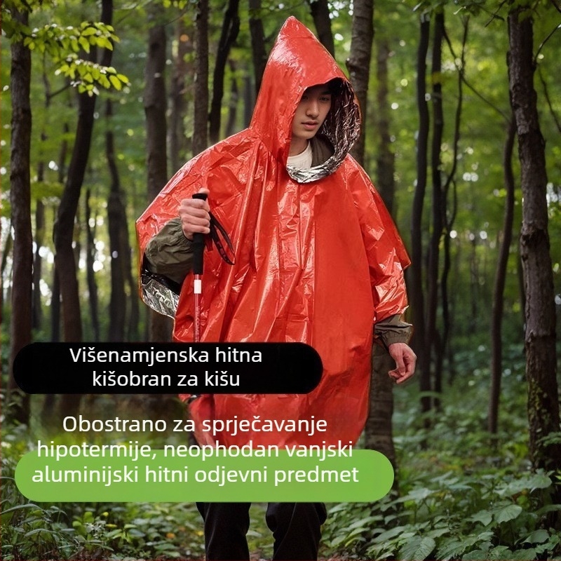 PVC kišni pončo za odrasle – svestran za planinarenje, vodootporan sloj ljepila PVC