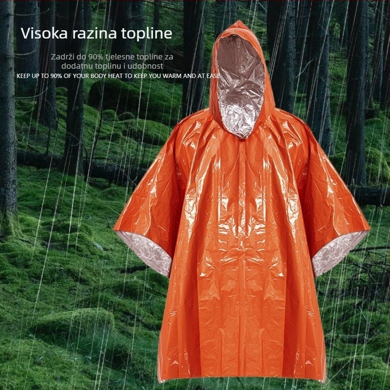PVC kišni pončo za odrasle – svestran za planinarenje, vodootporan sloj ljepila PVC