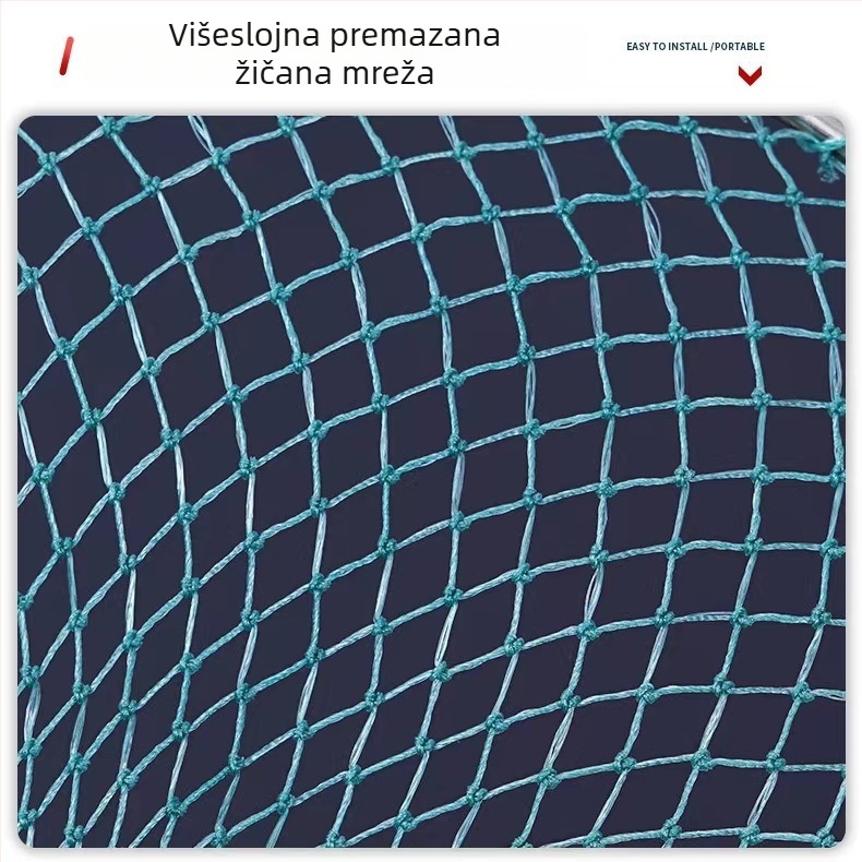 Glava mreže od nehrđajućeg čelika s najlonskom mrežom za lov ribe – dodatak ribolovnoj opremi
