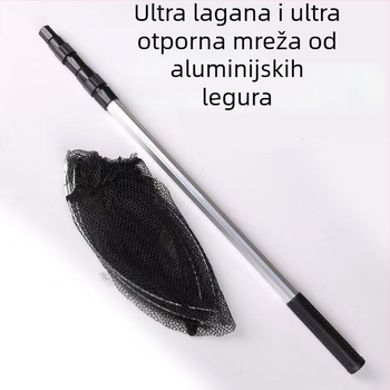 Aluminijska legura sklopiva mreža za bacanje s glavom, prijenosna ribolovna mreža