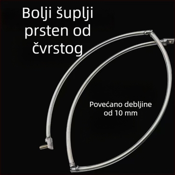 Sklopivi zavarani mrežni prsten za glavu, nehrđajući čelik, šuplji kružni okvir mreže, integrirani sklopivi mrežni prsten