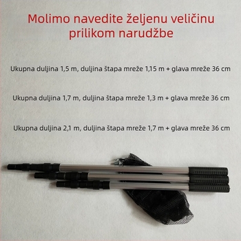 Sklopiva glava aluminijske legure za ribolovnu mrežu