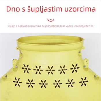 Plastični pleteni koš za ribu s plutajućom obrnuto mrežom za vanjski ribolov
