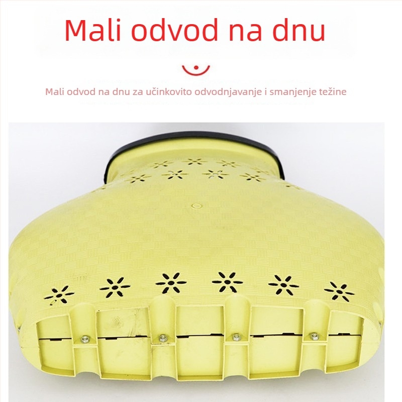 Plastični pleteni koš za ribu s plutajućom obrnuto mrežom za vanjski ribolov