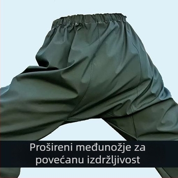 Muške debeli vodootporne hlače za kišu sa podijeljenim nogama za rad na otvorenom
