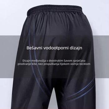 Muške debeli vodootporne hlače za kišu sa podijeljenim nogama za rad na otvorenom