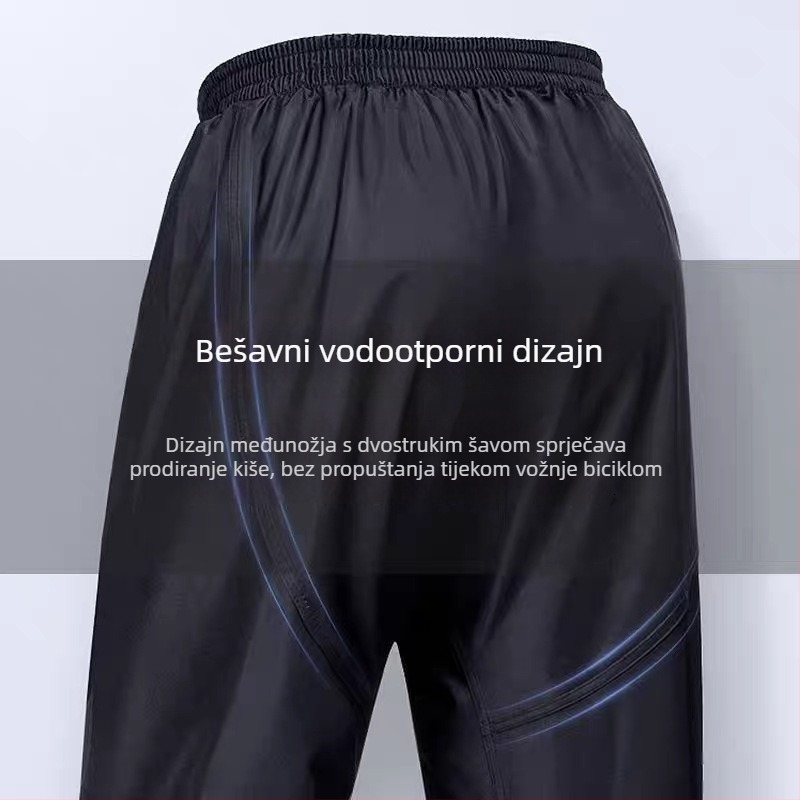 Muške debeli vodootporne hlače za kišu sa podijeljenim nogama za rad na otvorenom