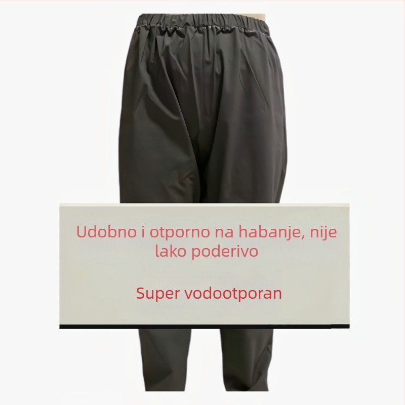 Muške debeli vodootporne hlače za kišu sa podijeljenim nogama za rad na otvorenom