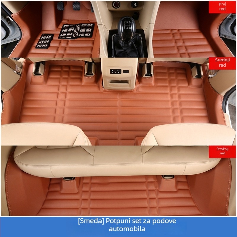 Baojun 730 podloge za pod, za 7 mjesta, potpuno prekrivanje, PVC materijal, kožne uloške za stopala, bez logotipa