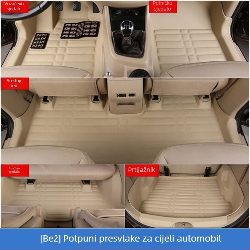 Baojun 730 podloge za pod, za 7 mjesta, potpuno prekrivanje, PVC materijal, kožne uloške za stopala, bez logotipa