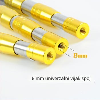 Nerđajući čelik teleskopsku mrežu za ribolov s preklopnom glavom i ojačanim dizajnom