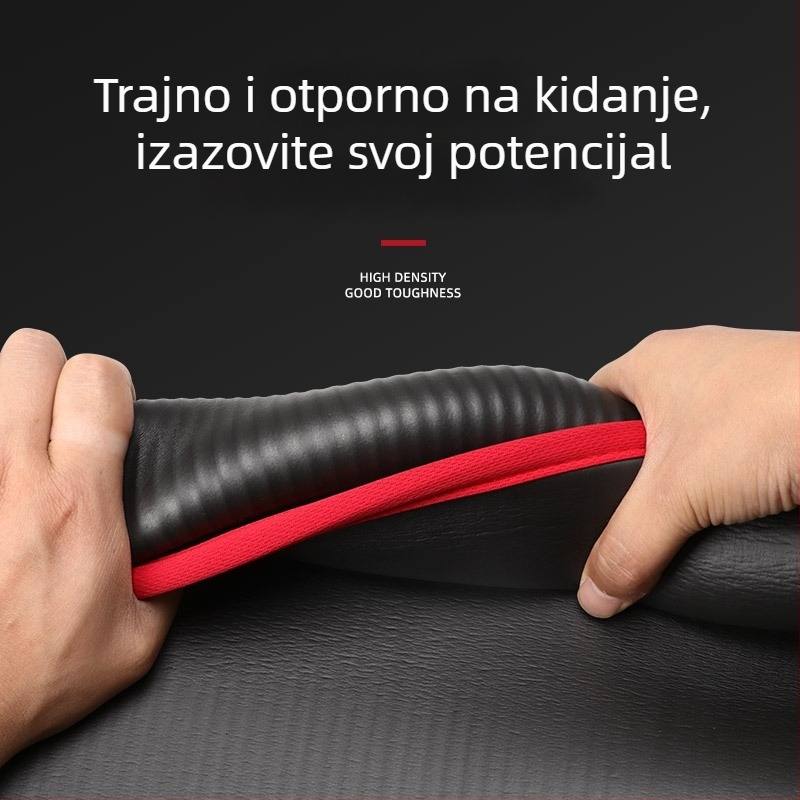 Joga podloga s rubom za kućnu vježbu, debela, šira i dulja, protuklizna.
