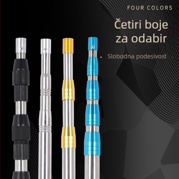 Teleskopska inox štap za mrežu za ribolov, podesiva duljina, 3–5 odjeljaka, 0,25 kg