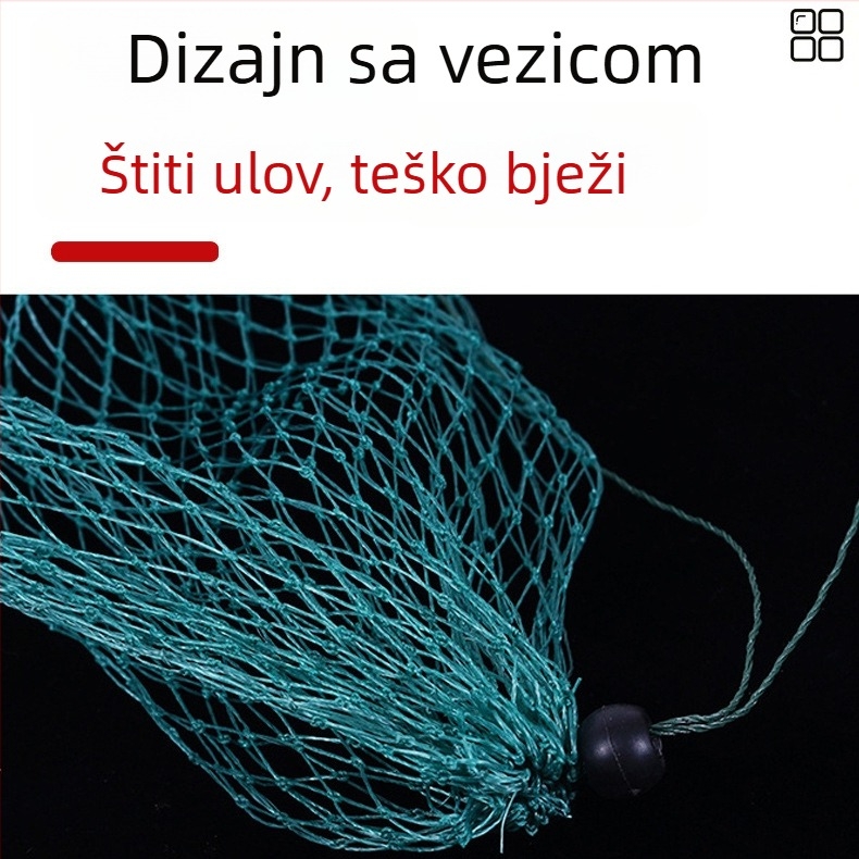 Torba za mrežu za ribolov s plosnim dnom, 4-žična lemljena žica, kopča — Chogo Carp