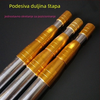 Produživa mrežna šipka od nehrđajućeg čelika, 1,5–10 m, ribolovni pribor