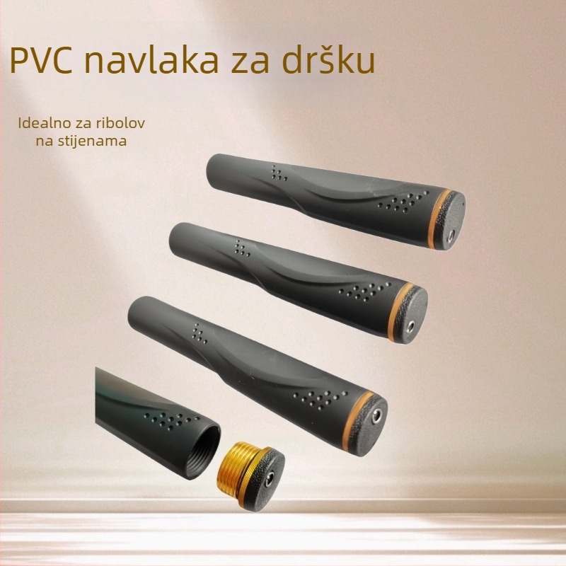 PVC ručka za štapove — modificirana ručka, štap za mrežu, zaštita ručke sa stražnjom čepom, ribolovni dodaci