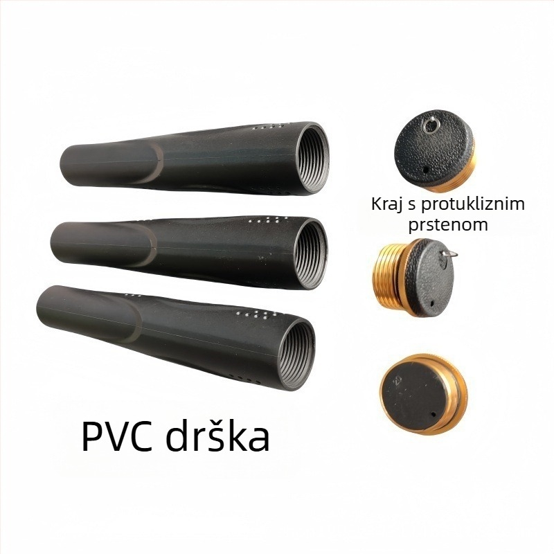 PVC ručka za štapove — modificirana ručka, štap za mrežu, zaštita ručke sa stražnjom čepom, ribolovni dodaci