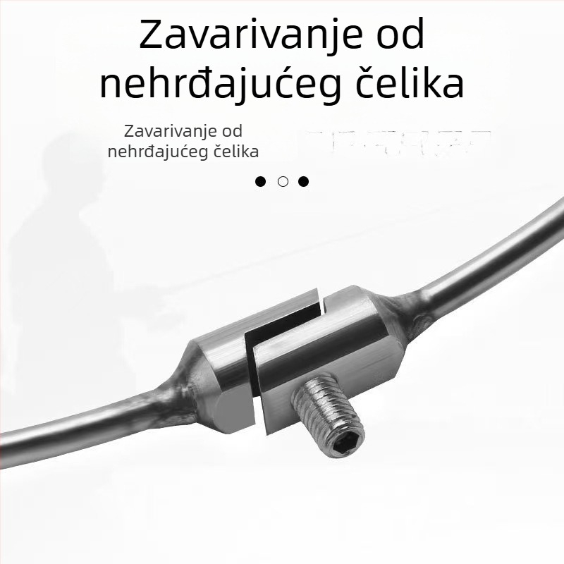 Sklopivi okvir mreže za ribolov od nehrđajućeg čelika – kružni i trokutasti prsteni, promjer žice 6 mm