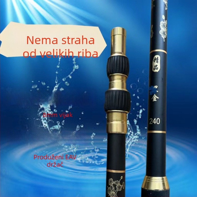 Karbonski štap za ribolov, proširiv, 188 g, 2 dijela