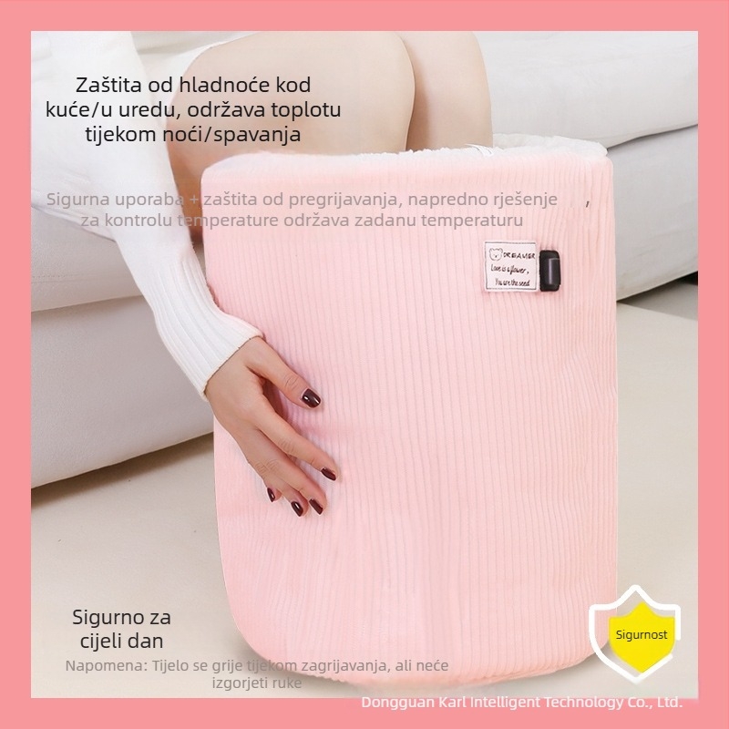 Xiangfutang unisex papuče za grijanje s višepunktnim grijanjem, USB napajanje, platnene gornje i potplata