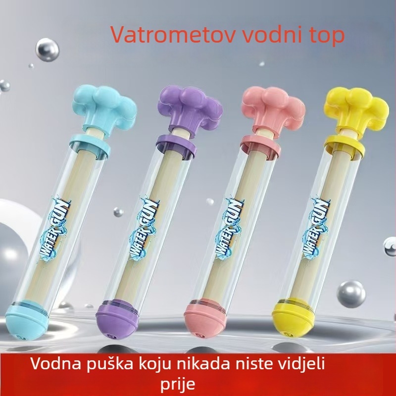 PVC vodeni pištolj za djecu - Interaktivna igra s raspršivanjem vode, uzrast 15-35, pakiranje OPP - (Materijal: PVC; Funkcija: Prskanje vodom; Dobna skupina: 15-35; Kategorija: vodene igračke; Pakiranje: OPP)