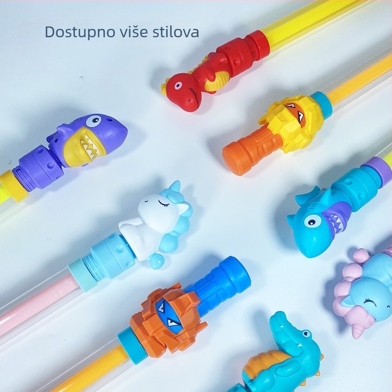 PVC vodeni pištolj za djecu - Interaktivna igra s raspršivanjem vode, uzrast 15-35, pakiranje OPP - (Materijal: PVC; Funkcija: Prskanje vodom; Dobna skupina: 15-35; Kategorija: vodene igračke; Pakiranje: OPP)