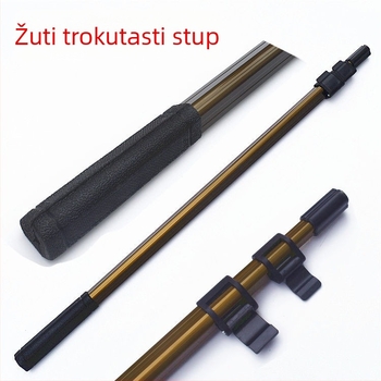 Štap za mrežu za ribolov s trokutastom glavom od nehrđajućeg čelika i aluminijske legure, za velike ribe