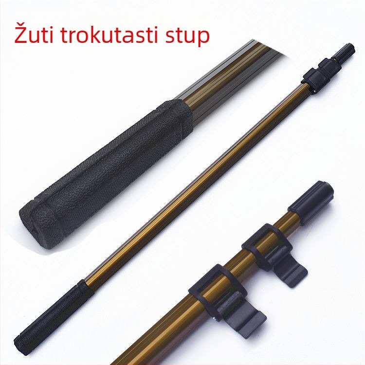 Štap za mrežu za ribolov s trokutastom glavom od nehrđajućeg čelika i aluminijske legure, za velike ribe