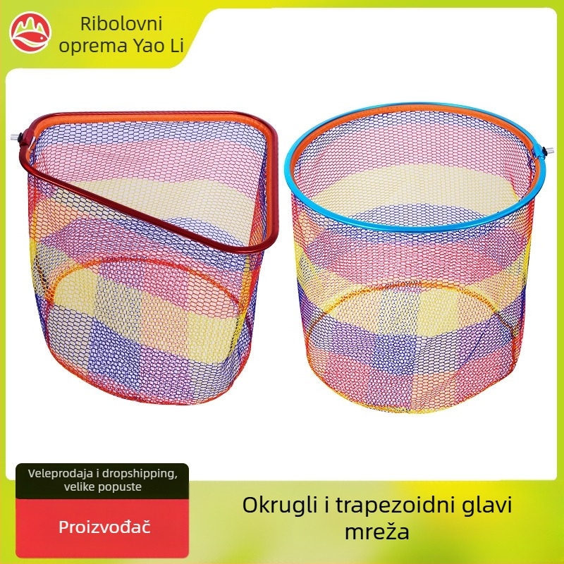 Aluminijska glava ribarske mreže s dubokim džepom, brzo sušenje i zaštita od ogrebotina