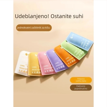 Jednokratni kišni kaput za djecu i odrasle, trekking pončo, debeli PE materijal