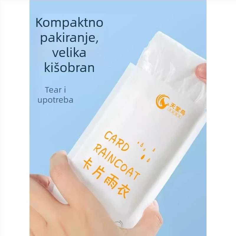 Jednokratni kišni kaput za djecu i odrasle, trekking pončo, debeli PE materijal