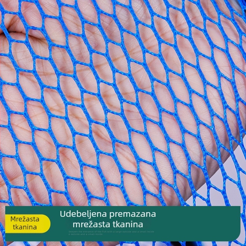 Aluminijsko-legurna glava mreže za ribolov – mreža premazana ljepilom, produbljena i zgušnjena