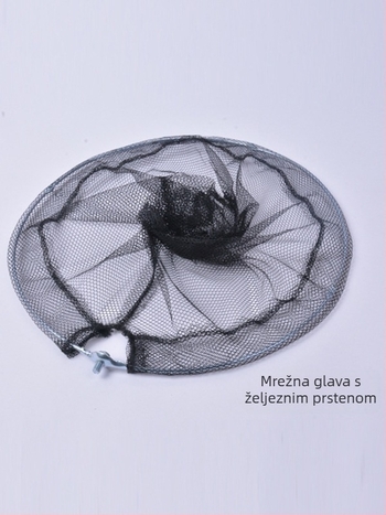 Štap za mrežu od aluminijske legure s željeznim prstenom, sklopna glava mreže 1,7 m