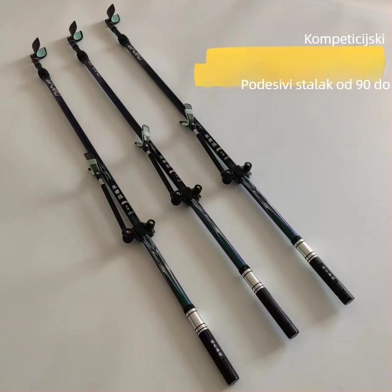 Karbonska kamelonska drška štapa za ribolov, 2-segmentni teleskopski štap
