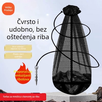 Mreža za mamce za ribolov — sklopiva, prijenosna, nano brzo-sušeća, za divlji ribolov, s više pretinaca