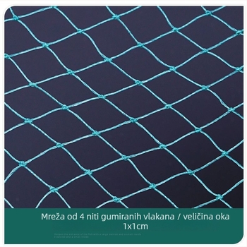Mreža za zaštitu ribe od čeličnog užeta, 3–5 slojeva, sklopiva mreža