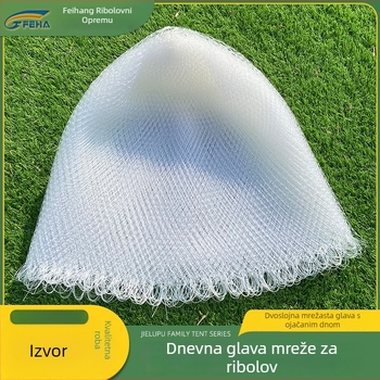 Ručno tkan ribarsko mrežno glava s najlonskom mrežicom i torbicom – Flying Fishing Gear; materijal: Fishing Line