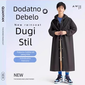 PVC pončo za odrasle — jednoplošni dizajn, vodootporno s PVC ljepilom slojem, za outdoor planinarenje, ponovna uporaba