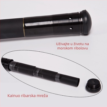 Kase karbonska štap za mrežu s nefritnom ručkom, uključuje okvir mreže i glavu mreže