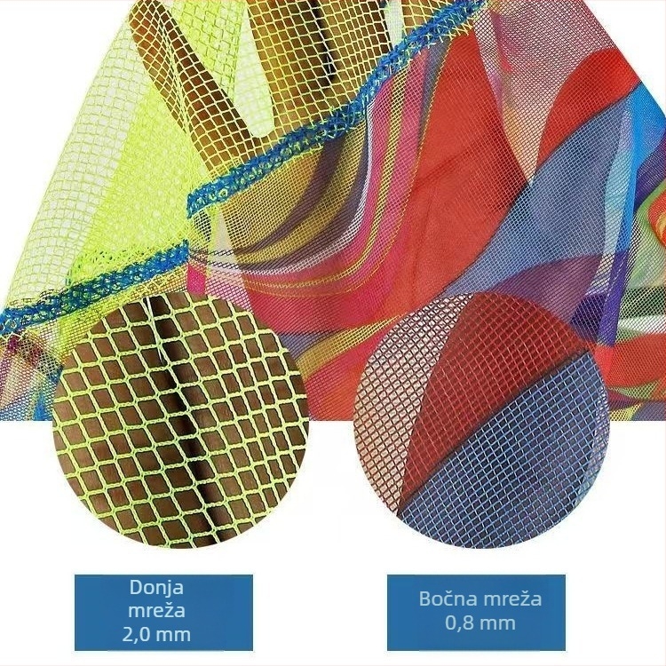 Aluminijska legura sve-u-jednom glava mreže za ribolov s otisnutim uzorkom - Materijal: aluminijska legura; Promjer glave mreže: 25-45 cm; Dubina mreže: 13-45 cm; Veličina oka: fina; Nosivost: 2-11 kg