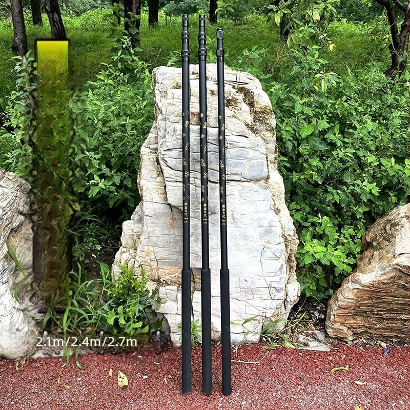 Karbonski štap za mrežu za ribolov s pjenastim ručkom, teleskopski, 2–3 sekcije