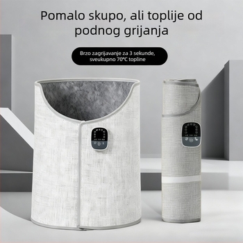 NJ6 Grijač za stopala, napajanje USB, 360° okružnog grijanja, dvostruka uporaba: USB i priključak