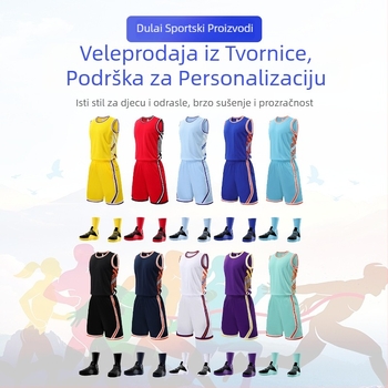 Unisex komplet dresova za košarku za odrasle - poliester tkanina, 100% poliester, podstava od poliestera, šifra proizvoda LQ326, za trčanje, biciklizam i druge loptaške sportove
