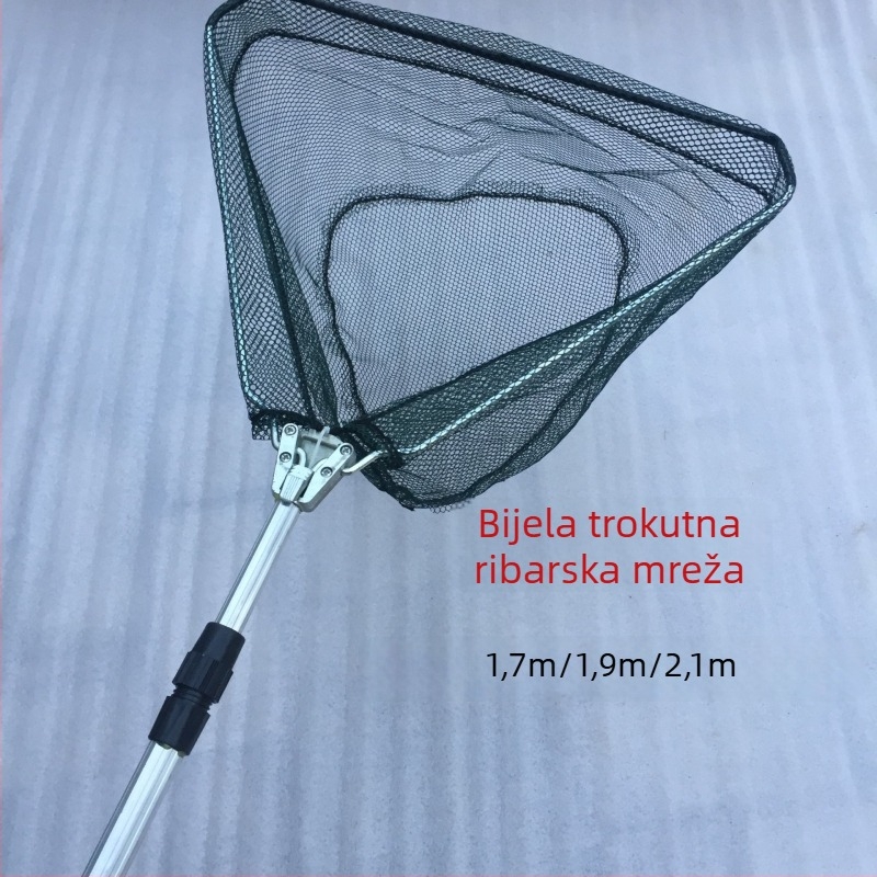 Automatska trokutasto sklopiva mreža za ulov ribe od aluminijske legure s integriranom glavom