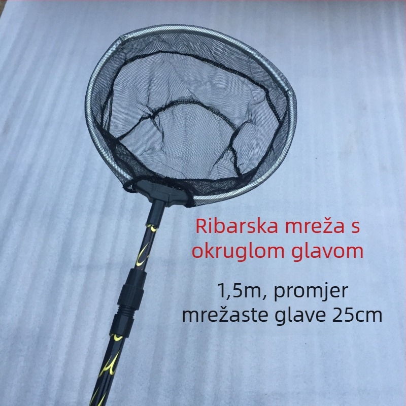 Automatska trokutasto sklopiva mreža za ulov ribe od aluminijske legure s integriranom glavom