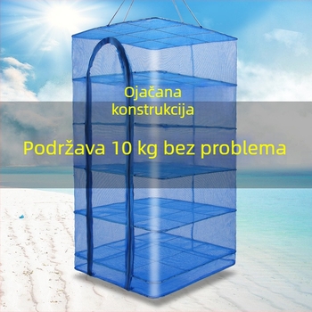Najlonska mreža za sušenje riba i povrća, višestruka funkcija, sklopiva, protiv muha, za kućnu upotrebu