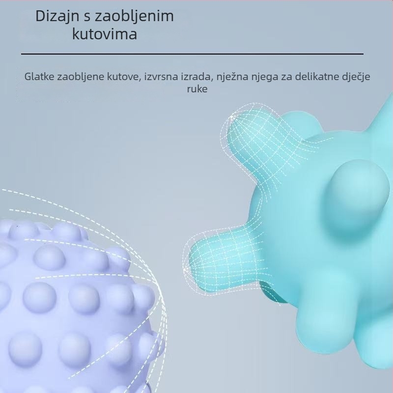 Vinilna dječja hvataljka lopta s glazbenom funkcijom, 6 komada u pakiranju, vodena igra za držanje, za djecu 4–6 godina