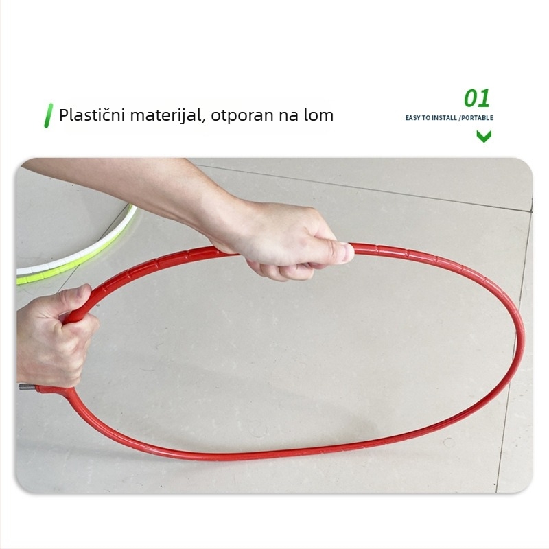 Mrežni prsten za ribolov s plastičnom mrežastom glavom i univerzalnim sučeljem — mrežni materijal: plast